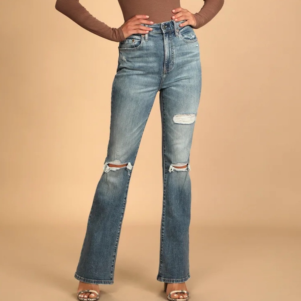 Daze Denim Go Getter High Rise Distressed Jeans